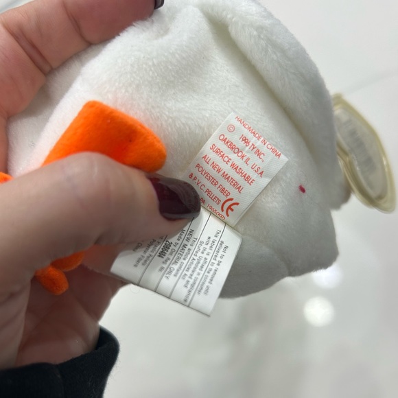 Rare Beanie Babie Gracie with PVC pellets & errors - Picture 6 of 7